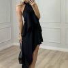 Crossbody Halter Layered Dress