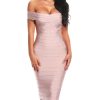 Sexy Off Shoulder Women Bandage Dress