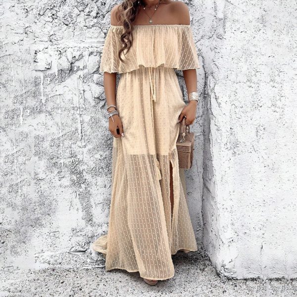 Women's Fashionable Elegant Off-shoulder Dress