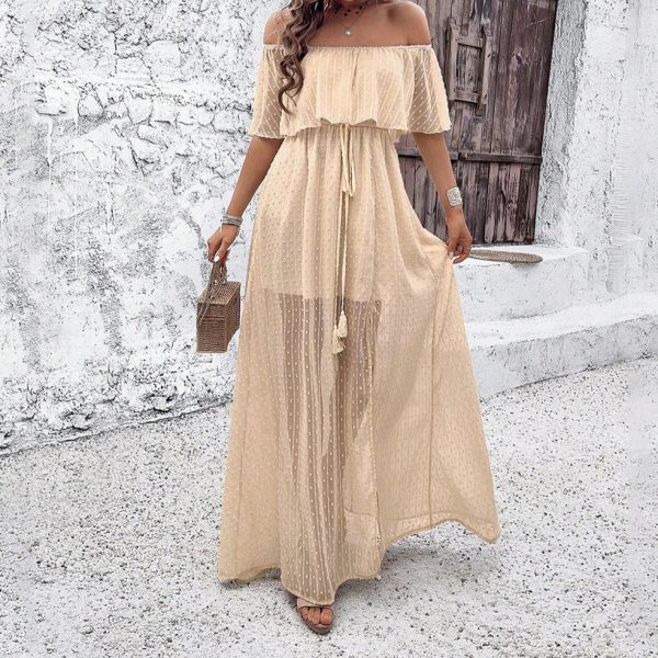 Women's Fashionable Elegant Off-shoulder Dress